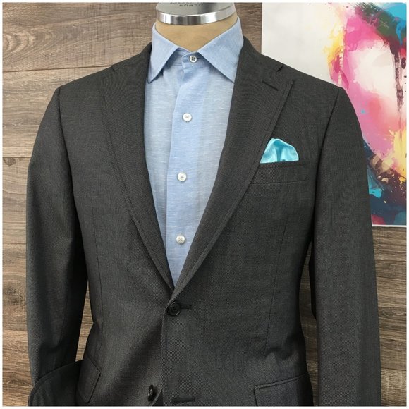 Hickey‎ Freeman Mens Blazer Sport Coat Two Button Casual Jacket 40R Wool Suits - Picture 2 of 14